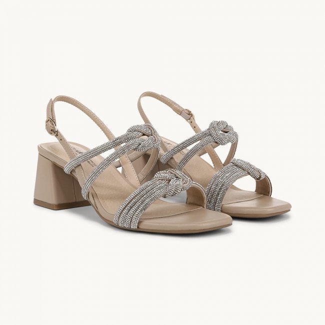 LifeStride Celeste Slingback Sandal - Tender Taupe Faux Leather LifeStride Celeste Slingback Sandal - Tender Taupe Faux Leather