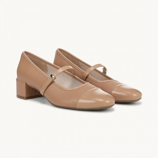 LifeStride Brooke Mary Jane - Sienna Tan Faux Leather LifeStride Brooke Mary Jane - Sienna Tan Faux Leather