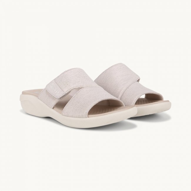 LifeStride Carefree Wedge Sandal - Sand Fabric LifeStride Carefree Wedge Sandal - Sand Fabric