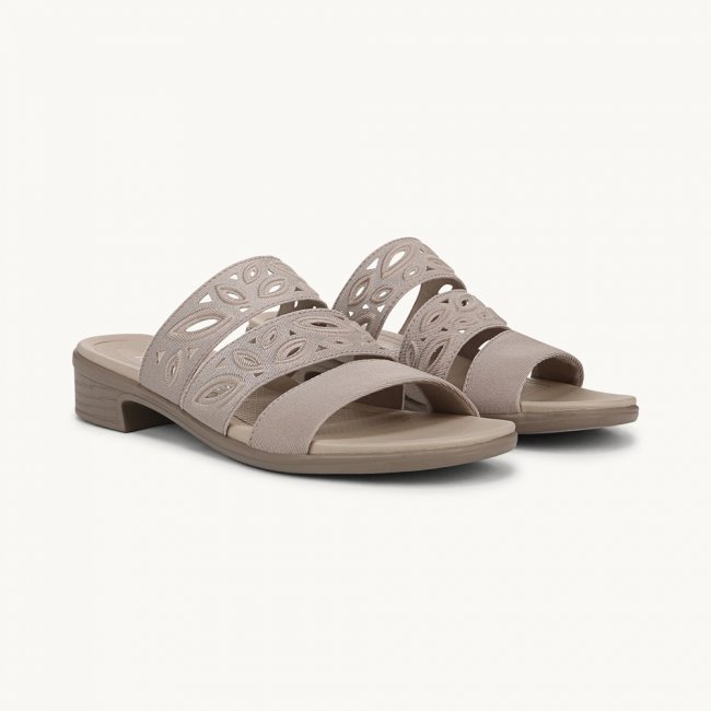 LifeStride Poppy Strappy Sandal - Simply Taupe Fabric LifeStride Poppy Strappy Sandal - Simply Taupe Fabric