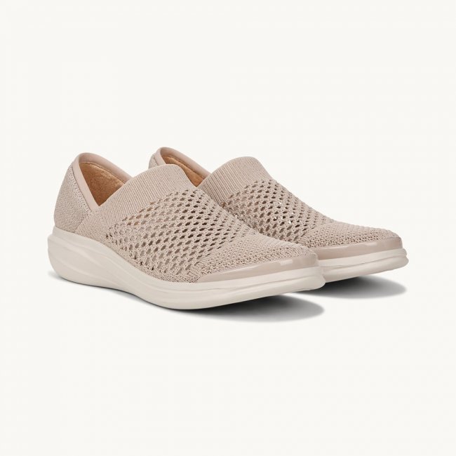 LifeStride Charlie Knit Slip On - Beige Fabric LifeStride Charlie Knit Slip On - Beige Fabric