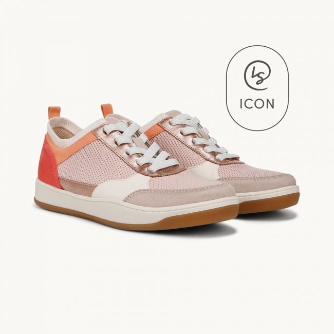 LifeStride Dynamic Slip On Sneaker - Barely Pink Beige Fabric LifeStride Dynamic Slip On Sneaker - Barely Pink Beige Fabric