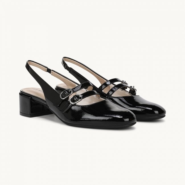 LifeStride Beatrice Slingback Pump - Black Patent Leather LifeStride Beatrice Slingback Pump - Black Patent Leather