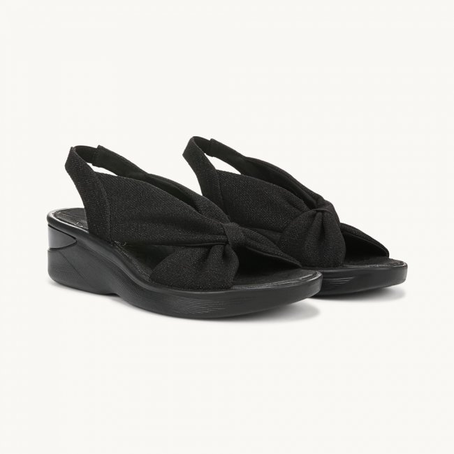 LifeStride Serenade Slide Slingback Sandal - Black Stretch Fabric LifeStride Serenade Slide Slingback Sandal - Black Stretch Fabric
