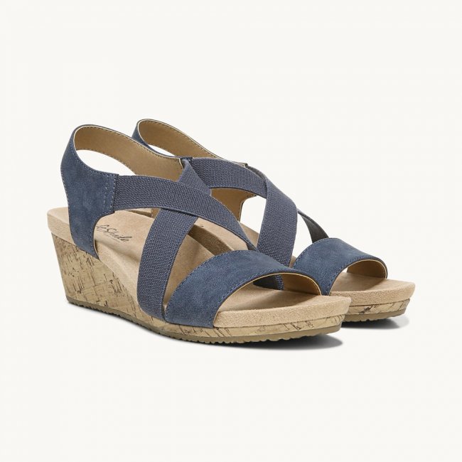 LifeStride Mexico Wedge Sandal - Navy LifeStride Mexico Wedge Sandal - Navy