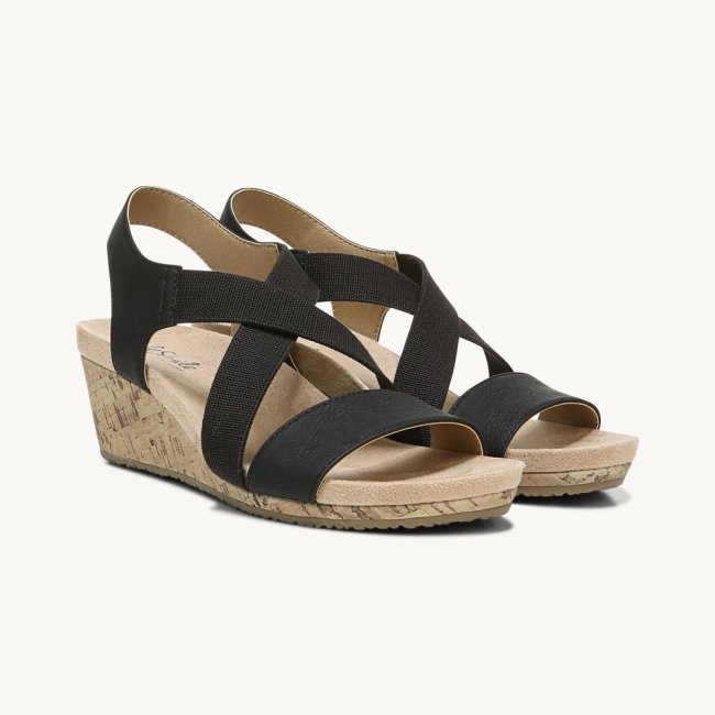 LifeStride Mexico Wedge Sandal - Black LifeStride Mexico Wedge Sandal - Black