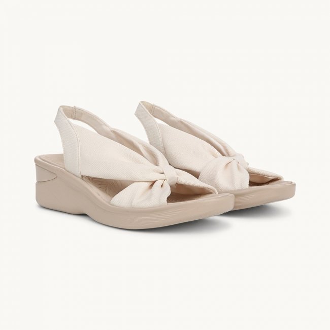 LifeStride Serenade Slide Slingback Sandal - Eggnog Stretch Fabric LifeStride Serenade Slide Slingback Sandal - Eggnog Stretch Fabric