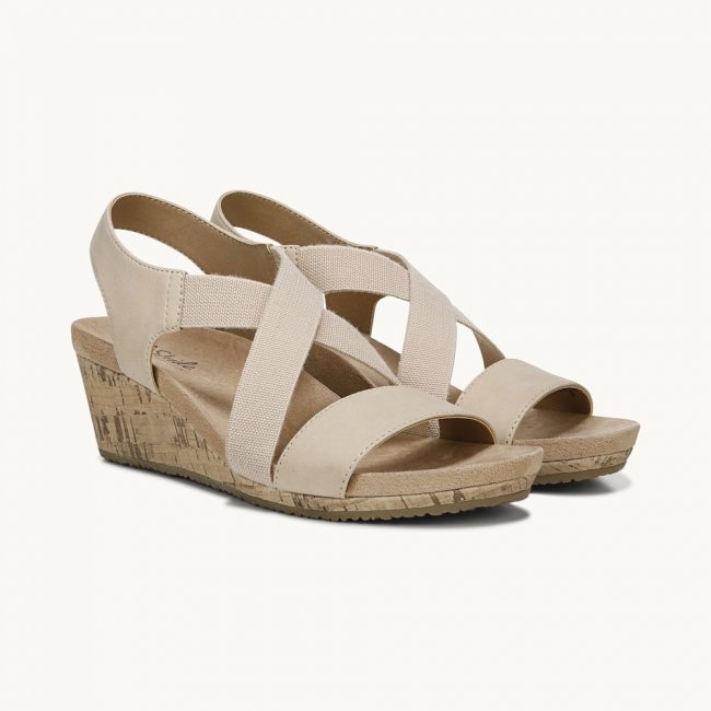 LifeStride Mexico Wedge Sandal - Bone LifeStride Mexico Wedge Sandal - Bone