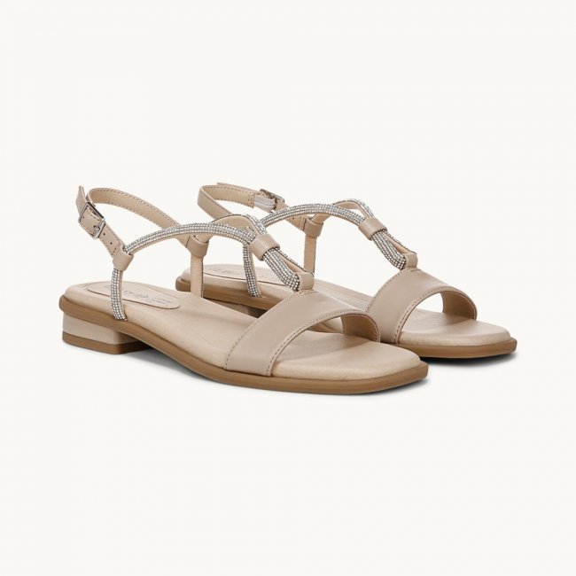 LifeStride Radiant Slingback Sandal - Tender Taupe Faux Leather LifeStride Radiant Slingback Sandal - Tender Taupe Faux Leather