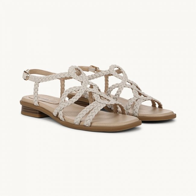 LifeStride Reagan Strappy Sandal - Bone Faux Leather LifeStride Reagan Strappy Sandal - Bone Faux Leather